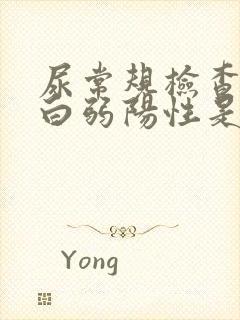 尿常规检查尿蛋白弱阳性是什么意思