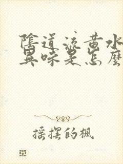 阴道流黄水还有异味是怎么回事