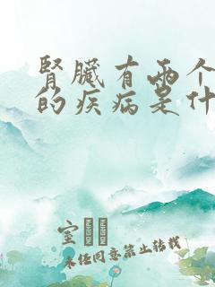 肾脏有两个严重的疾病是什么