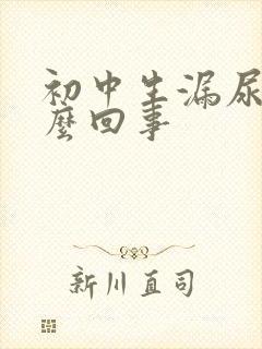 初中生漏尿是怎么回事