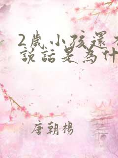 2岁小孩还不会说话是为什么