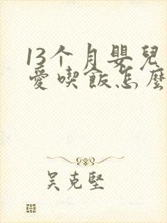 13个月婴儿不爱吃饭怎么办