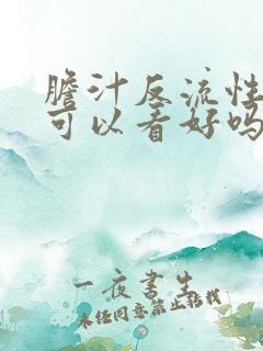 胆汁反流性胃炎可以看好吗