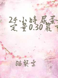 24小时尿蛋白定量0.30严重吗