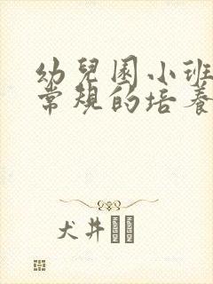 幼儿园小班一日常规的培养