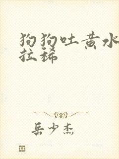 狗狗吐黄水而且拉稀