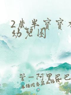 2岁半宝宝不去幼儿园