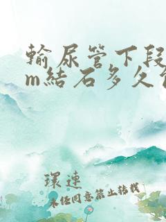 输尿管下段5mm结石多久能排出