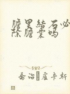 胆里结石必须切除胆囊吗