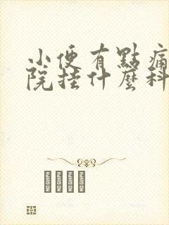 小便有点痛去医院挂什么科