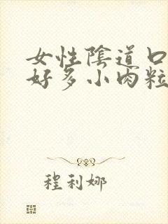 女性阴道口长了好多小肉粒