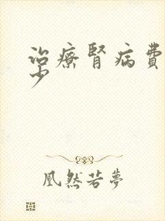 治疗肾病费用多少