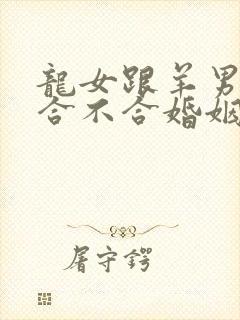 龙女跟羊男属相合不合婚姻