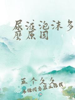 尿液泡沫多是什么原因