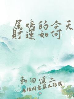 属鸡的今天打牌财运如何