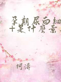 孕期尿白细胞2+是什么意思