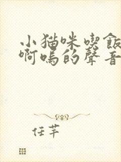 小猫咪吃饭发出啊呜的声音