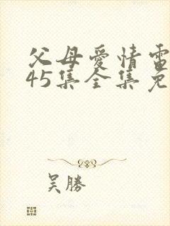父母爱情电视剧45集全集免费