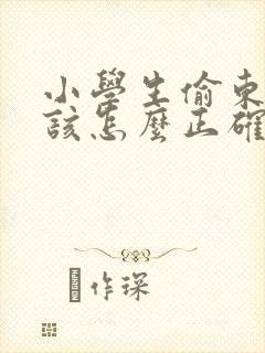 小学生偷东西应该怎么正确教育