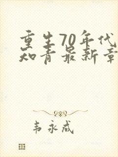 重生70年代当知青最新章节