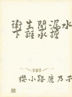 卫生间漏水到楼下谁承担