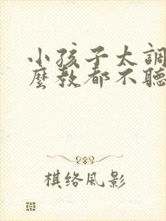 小孩子太调皮怎么教都不听话