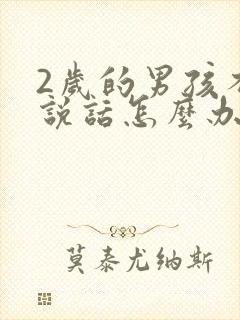 2岁的男孩不会说话怎么办