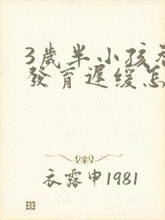 3岁半小孩智力发育迟缓怎么办