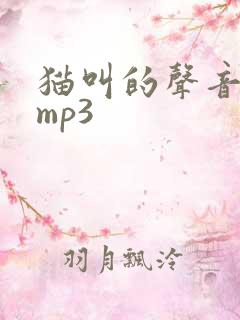 猫叫的声音下载mp3