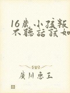 16岁小孩叛逆不听话该如何管教