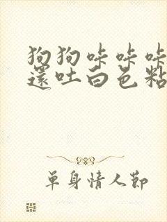 狗狗咔咔咔的咳还吐白色粘液