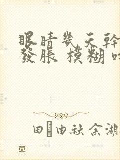 眼睛几天干涩 发胀 模糊 啥原因