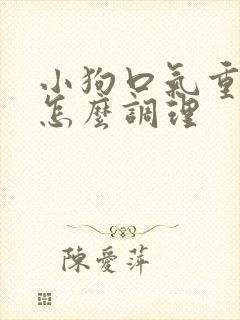 小狗口气重口臭怎么调理