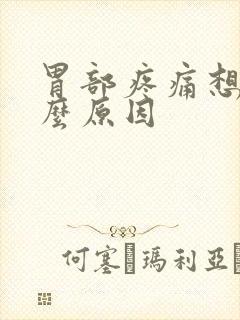 胃部疼痛想吐什么原因