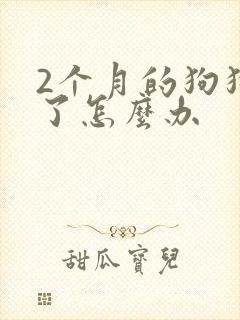 2个月的狗狗吐了怎么办