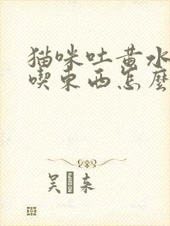 猫咪吐黄水也不吃东西怎么办