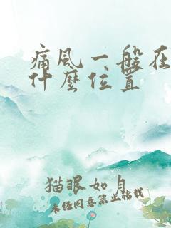 痛风一般在脚的什么位置