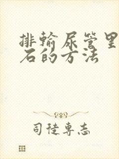 排输尿管里有结石的方法