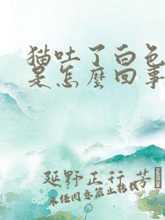 猫吐了白色液体是怎么回事