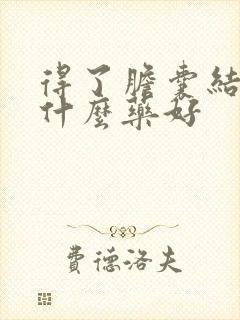 得了胆囊结石吃什么药好