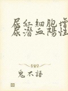 尿红细胞增多,尿潜血阳性