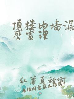 顶楼内墙漏水怎么处理