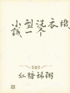 小型洗衣机多少钱一个