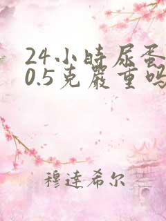 24小时尿蛋白0.5克严重吗