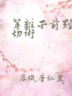 等离子前列腺电切术