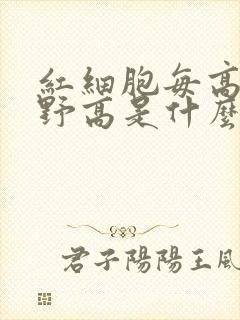 红细胞每高倍视野高是什么意思