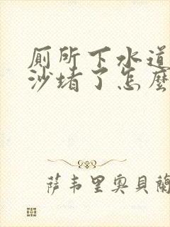 厕所下水道被泥沙堵了怎么办