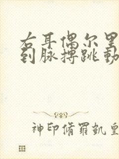 右耳偶尔里能听到脉搏跳动声