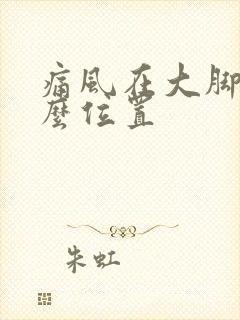 痛风在大脚趾什么位置