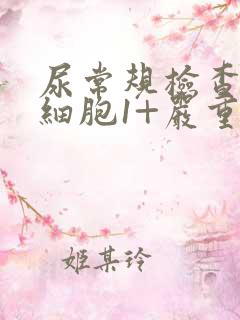 尿常规检查出白细胞1+严重吗